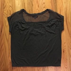 American Eagle Top with Mesh Detail